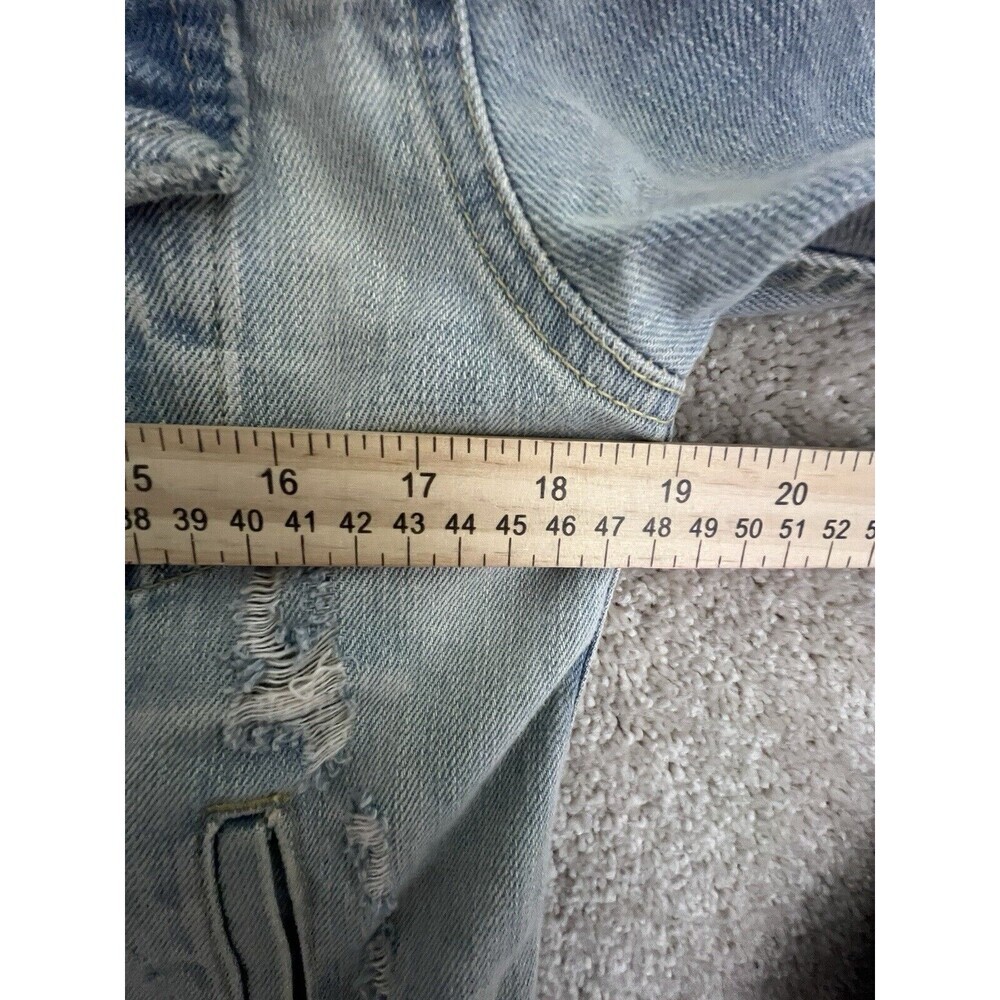 John John Denim Jacket‎ Light Wash Small Distressed Made In Heaven - Picture 8 of 11